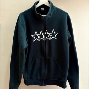 Acceptance VTG Y2K emo band zip-up track jacket sweatshirt L Made in USA